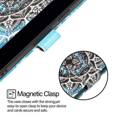 Чохол-книжка Colored Drawing Pattern Plain Weave Leather для Xiaomi 14T Pro - Mandala