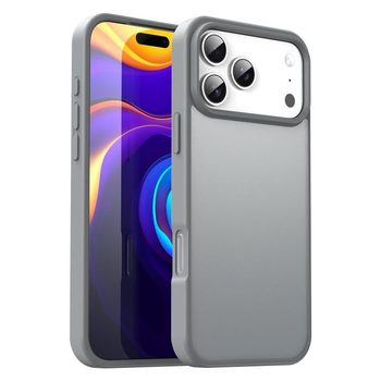 Матовий чохол Fanying Series PC Hybrid TPU Translucent на iPhone 18 Pro Max — сріблясто-сірий