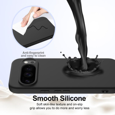 Силиконовый чехол Shockproof Silicone Magsafe для Google Pixel 10 Pro XL - черный