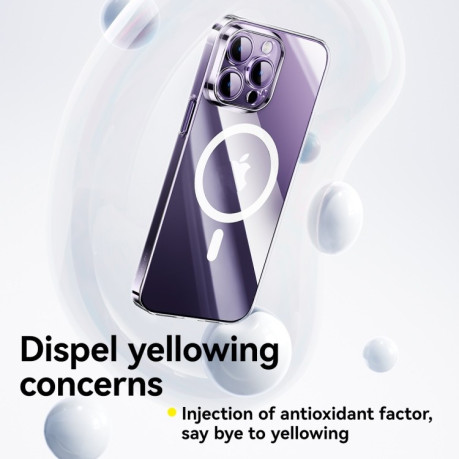 Чехол Baseus Lucent Series Ultra-thin Magsafe для iPhone 15 Pro - прозрачный