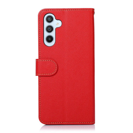 Чехол-книжка KHAZNEH Litchi Texture для Samsung Galaxy A05s - красный