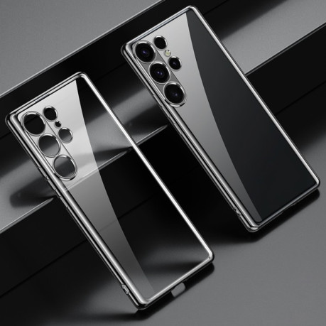 Чехол SULADA Electroplating Frosted TPU на Samsung Galaxy S25 Ultra 5G - черный