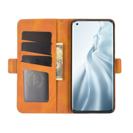 Чохол-книжка Dual-side Magnetic Buckle для Xiaomi Mi 11 - жовтий