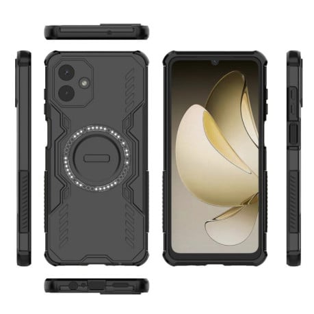 Протиударний чохол Butterfly Armor з MagSafe на Samsung Galaxy A07 4G - чорний