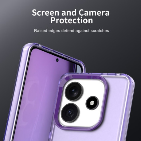 Противоударный чехол Candy Series для Xiaomi Redmi Note 145G/Poco M7 Pro 5G- фиолетовый
