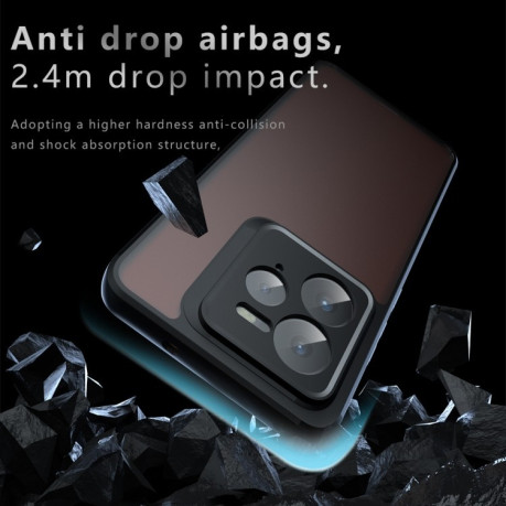 Противоударный чехол Armor Precise Hole PC Hybrid TPU для Realme GT 7 Pro - черный