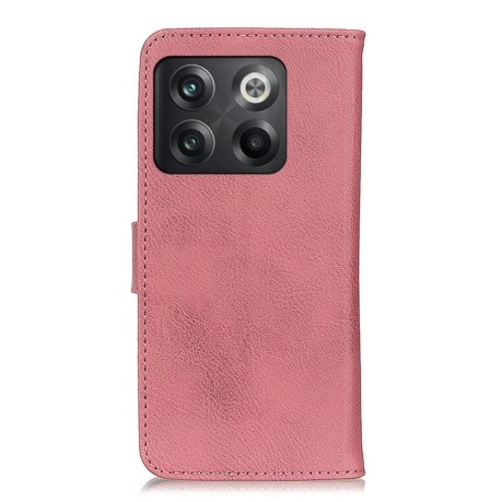 Чехол-книжка KHAZNEH Cowhide Texture на OnePlus Ace Pro / 10T - розовый