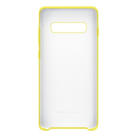 Оригинальный чехол Samsung Silicone Cover для Samsung Galaxy S10 +Plus yellow (EF-PG975TYEGRU)