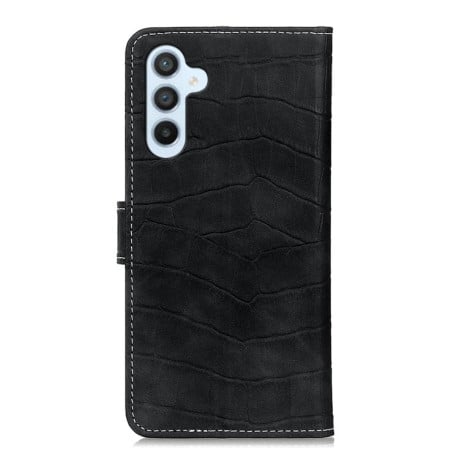 Чохол-книжка Magnetic Crocodile Texture для Samsung Galaxy S24 FE 5G - чорний