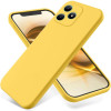 Силиконовый чехол Solid Color Liquid Silicone на Realme Note 50 - желтый
