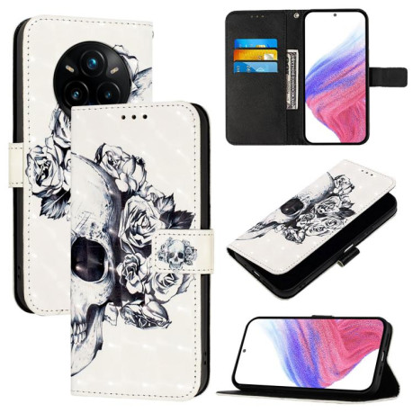 Чохол-книжка 3D Painting для Realme 14 Pro+ 5G - Skull