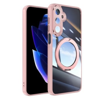 Противоударный чехол MagSafe Acrylic Hybrid для Samsung Galaxy A16 5G - розовый