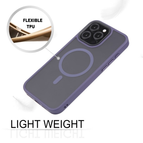 Чехол GEBEI Skin Feel MagSafe Magnetic для  iPhone 16 Pro - фиолетовый
