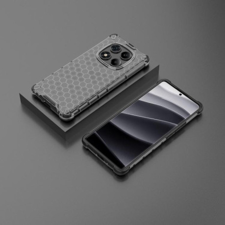 Противоударный чехол Honeycomb на Xiaomi Redmi Note 14 Pro 4G - черный
