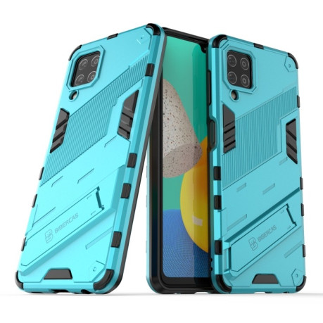 Противоударный чехол Punk Armor для Samsung Galaxy M32/A22 4G - синий