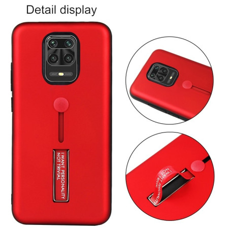 Противоударный чехол Oil Feel на Xiaomi Redmi Note 9s / Note 9 Pro - красный