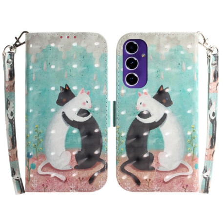 Чехол-книжка Crystal 3D Shockproof Protective Leather для Samsung Galaxy S24 FE 5G - разноцветный