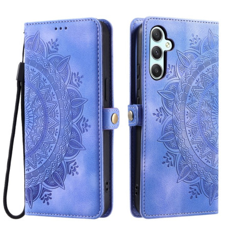 Чохол-книжка Totem Embossed Magnetic Leather для Samsung Galaxy S24 FE 5G - фіолетовий