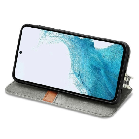 Чехол-книжка Cubic Grid для Samsung Galaxy A36 5G - серый