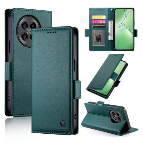 Чехол-книжка Side Buckle Magnetic Frosted Leather для OnePlus 13R/Ace 5/Ace 5 Pro - зеленый