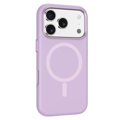 Противоударный чехол Mutural Karen Series Liquid Silicone MagSafe на iPhone 17 Pro Max - фиолетовый