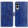 Чехол-книжка Magnetic Retro Crazy Horse Texture на Samsung Galaxy S25 Edge 5G - синий