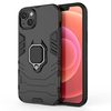 Противоударный чехол Magnetic Ring с подставкой на на iPhone 14 Plus - черный