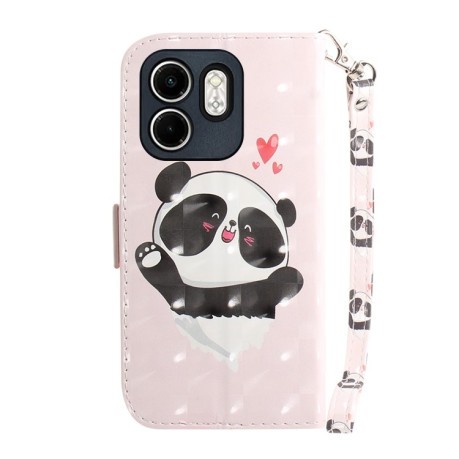 Чехол-книжка 3D Painting для Infinix Hot 50i / Smart 9 - Panda