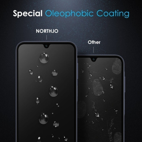 Захисне скло NORTHJO A++ Privacy Screen Protector High Aluminium-Silicon  для Samsung Galaxy A26 5G - чорне