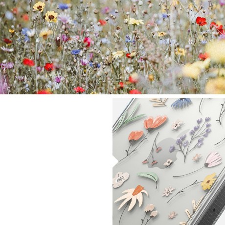 Чехол Ringke Fusion Design Armored Case Cover with Gel Frame  для iPhone 14 Pro Max - Dry flowers