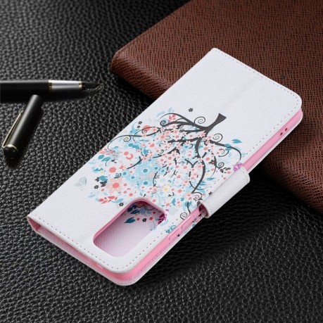 Чехол-книжка Colored Drawing Series на Xiaomi Redmi Note 10 Pro / Note 10 Pro Max - Tree