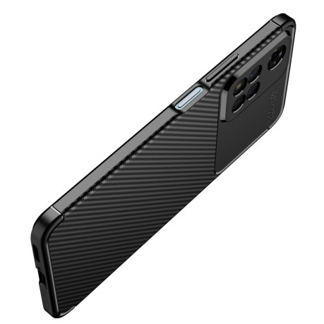 Ударозащитный чехол HMC Carbon Fiber Texture на Xiaomi Redmi Note 12 Pro 4G/11 Pro Global(4G/5G)/11E Pro  - синий