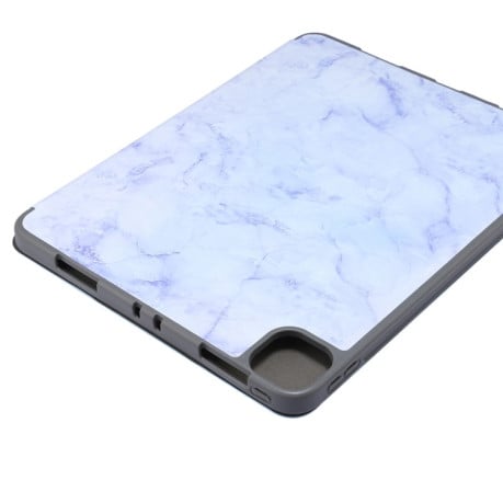 Чехол-книжка Three-fold Marble Texture для iPad Pro 11 2020 / 2018 - фиолетовый