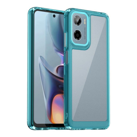 Протиударний чохол Colorful Acrylic Series для Motorola Moto G05 - синій