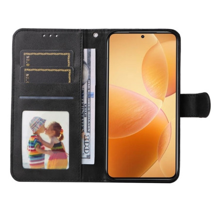 Чехол-книжка Stitching Calf Texture для Xiaomi 14T Pro - черный