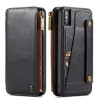 Шкіряний чохол-гаманець CaseMe Detachable Multifunctional на iPhone XS Max чорний