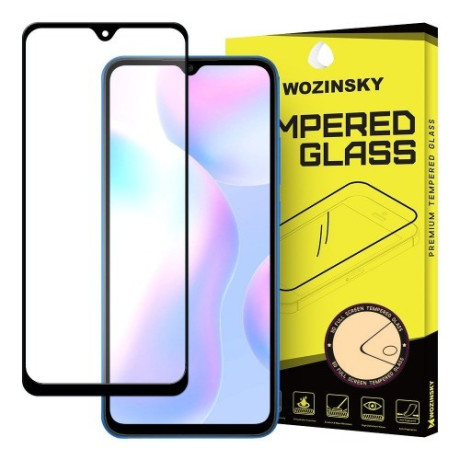 Защитное стекло Wozinsky Tempered Glass Full Glue на Xiaomi Redmi 9A / Redmi 9C - черный