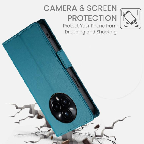 Чохол-книжка Side Buckle Magnetic Frosted Leather для Realme 14 Pro+ - синій