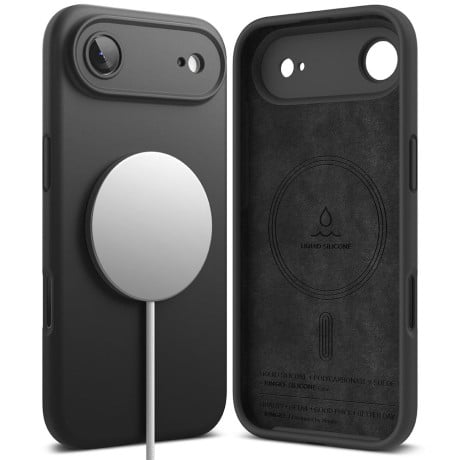 Оригінальний силіконовий чохол Ringke Silicone Magnetic з MagSafe на iPhone Air - Black