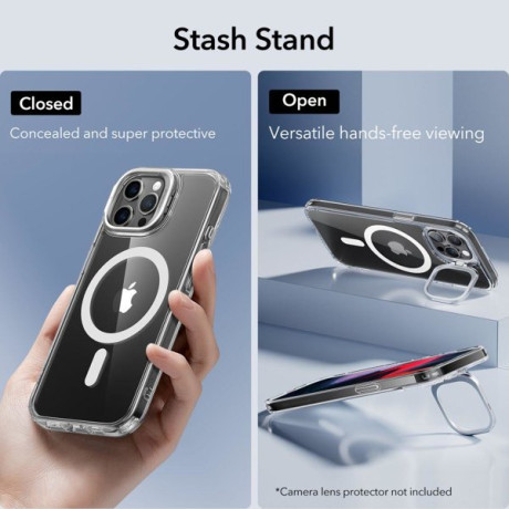 Оригинальный чехол ESR Classic Kickstand для iPhone 15 Pro Max - прозрачный