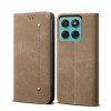 Чохол книжка Denim Texture Casual Style на Motorola Moto G86 Power - хакі