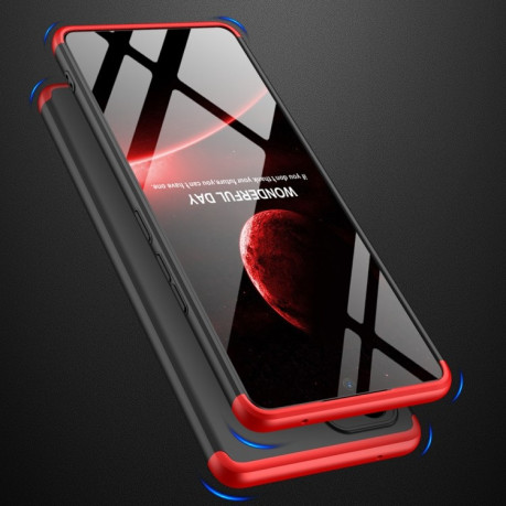 3D чехол GKK Three Stage Splicing Full Coverage на Samsung Galaxy A53 - черно-красный