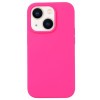 Силиконовый чехол Solid Color Liquid на iPhone 15 - розовый