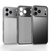 Полупрозрачный матовый противоударный чехол Sulada на iPhone 18 Pro — серый