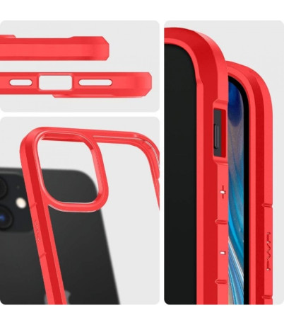 Оригинальный чехол Spigen Ultra Hybrid для iPhone 12 Mini Red