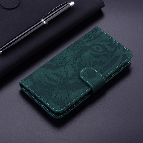 Чехол-книжка Tiger Embossing для Xiaomi Redmi A3 - зеленый