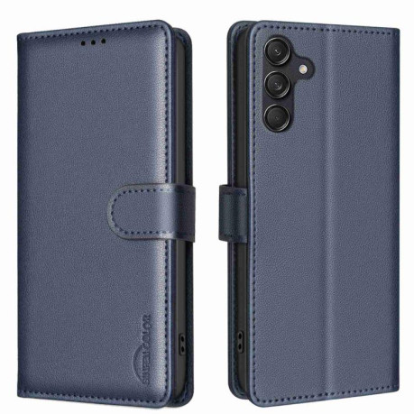 Чехол-книжка Litchi Texture RFID Anti-theft Leather для на Samsung Galaxy M16 5G / F16 5G - синий