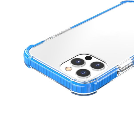 Противоударный акриловый чехол Four-corner на iPhone 13 Pro Max - синий