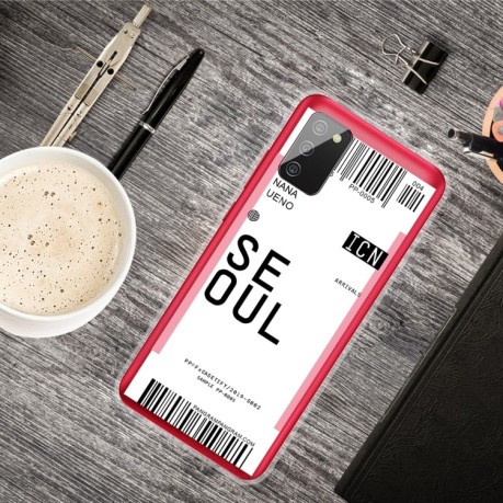 Противоударный чехол Boarding Pass Series на Samsung Galaxy A02s - Seoul