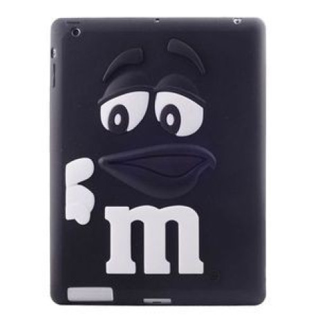 Силиконовый Чехол 3D Bean черный для iPad 4/ 3/ 2